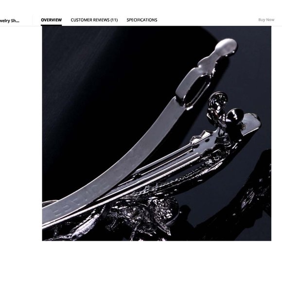 Coral Pink & Cornflower Blue Silk Petite Roses Barrette - Pearl - Garnet Crystal - Picture 7 of 10